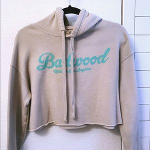 Badwood Ski Mask Crop Hoodie Small